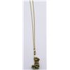 Image 2 : GOLD TONED STERLING NECKLACE WITH MONKEY