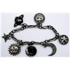 Image 1 : STERLING CHARM BRACELET WITH SUN/MOON/STAR