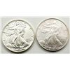 Image 1 : 2004 & 1989 AMERICAN SILVER EAGLES