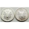 Image 2 : 2004 & 1989 AMERICAN SILVER EAGLES