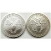 Image 2 : 1991 & 2004 AMERICAN SILVER EAGLES