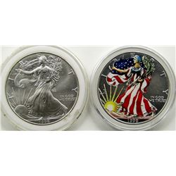 1996 & 1999 AMERICAN SILVER EAGLES
