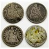 Image 1 : 4-SEATED DIMES: 1875, 1876-S, 1876,