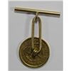 Image 1 : 1849 $1 GOLD LIBERTY JEWELRY TIE CLASP