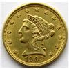 Image 1 : 1902 $2.5 DOLLAR LIBERTY HEAD GOLD QUARTER EAGLE
