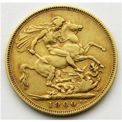 1900 GREAT BRITAIN SOVEREIGN GOLD