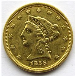 1856 $2.5 DOLLAR LIBERTY HEAD GOLD QUARTER EAGLE