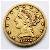 Image 1 : 1882-S LIBERTY $5 GOLD HALF EAGLE