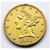 Image 1 : 1902 LIBERTY $5 GOLD HALF EAGLE