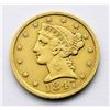 Image 1 : 1847 LIBERTY $5 GOLD HALF EAGLE