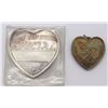 Image 2 : 2-.999 SILVER HEART PIECES