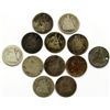 Image 1 : 12-SEATED DIMES AG MIXED DATE/