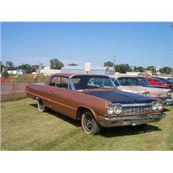 1964 CHEVROLET IMPALA, 2DR HT, BROWN, 350-NOT ORIGINAL,