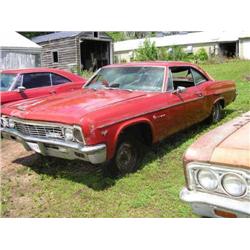 1966 CHEVROLET IMPALA, 2DR HT, NO MTR OR TRANS, RUSTY-P