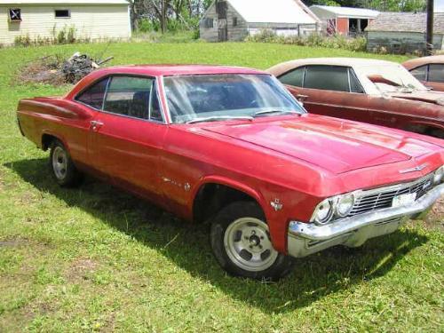 1965 Chevrolet Impala 2dr Ht Red Nice Body Dent In