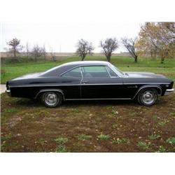1966 CHEVROLET 2DR HT, AL ORGINAL CAR, BLACK WITH BLACK
