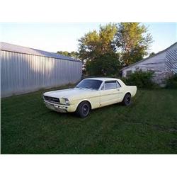 1965 FORD MUSTANG 2DR HT, YELLOW, ORIGINAL CAR, HAS RUS