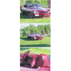 1979 CAMARO CONVETIBLE- RED WITH BLACK TOP