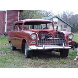 1955 CHEVROLET 210 2DR WAGON, THIS IS A WORK IN PROGRES