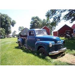1949 CHEVROLET 3600, ALL ORGINAL, PRETTY STRAIGHTTRUCK,