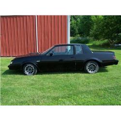1984 BUICK GRAND NATIONAL, BLACK WITH BLACK AND TAN LEA