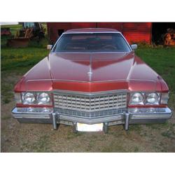 1974 CADILLAC CUPE DEVILLE, 2DR, 472, AT, LOADED, BRONZ