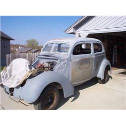1937 FORD SLANTBACK, 2DR, STREETROD PROJECT, NICE ALL S