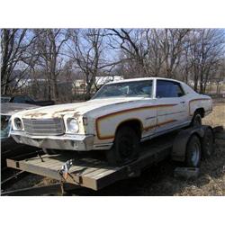 1970 CHEVROLET MONTE CARLO, PROJECT, FACTORY 4SPD CAR, 