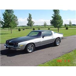  1977 CHEVROLET CAMARO LT/RALLEY SPORT, BLACK AND SILVE