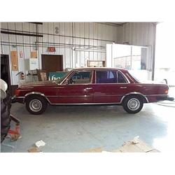 1976 MERCEDES 450 SEL, CANDY APPLE RED, AND LOTS OF CHR