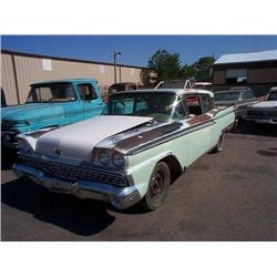 1959 FORD FAIRLANE 500 2DR HT, TOURQUOISE AND WHI
