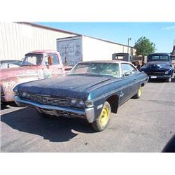 CHEVROLET IMPALA, 2DR HT, BLUE, HAS RUST, INTERIO
