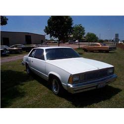 1979 CHEVY MALIBU, 2DR, SEDAN, WHITE