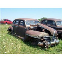 1941 PLYMOUTH 2DR, INTERIOR BAD, COMPLETE, SOME G