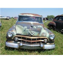 1951 CADDY 4DR, COMPLETE, INTERIOR BAD, HAS RUST,