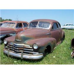 1947 CHEVROLET 2DR COUPE, FLEETMASTER, 5 PASSENGE