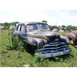 1940'S PLYMOUTH, 4DR BLACK, DELUX, COMPLETE, HAS 