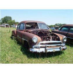1951 CHEVROLET 2DR POST, NO MTR OR TRANS, INTERIO