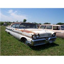 1959 MERCURY MONTERAY, 4DR, COMPLETE, WHITE, INTE