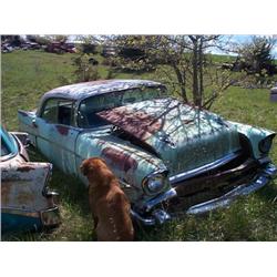 1957 CHEVROLET 4DR HARDTOP BELAIR PARTS CAR