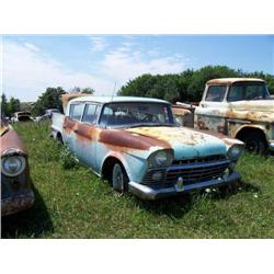 1958 RAMBLER, BLUE, COMPLETE, INTERIOR ROUGH, HAS