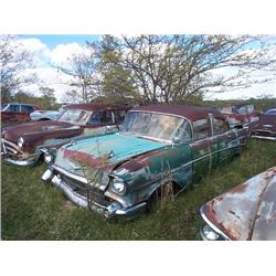 1957 CHEVROLET 4DR POST PARTS CAR