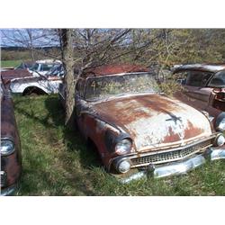 1955 FORD STATIONWAGON, RED AND WHITE, COMPLETE, 
