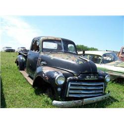 GMC 100 STEPSIDE- 1950'S?, BLACK, COMPLETE, HAS R