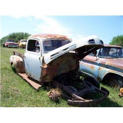 1954 FORD F-1 PICKUP, FRONT CLIP GONE, CAB HAS RU