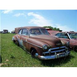 1949 CHEFVROLET 2DR, COMPLETE, INTERIOR BAD, HAS 