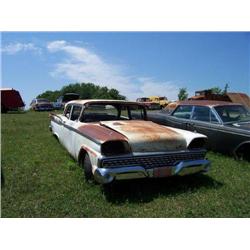 1959 FORD 2DR POST, WHITE, NO GLASS, COMPLETE, IN