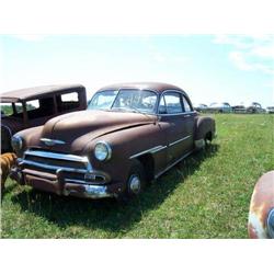 1951 CHEVROLET 5 PSSNGER COUPE DELUX, NO MTR OR T
