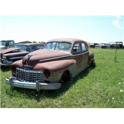 1940'S DODGE 4DR, SUICIDE, INTERIOR BAD, COMPLETE