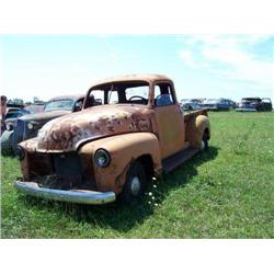 1949 CHEVROLET PICKUP, COMPLETE, INTERIOR BAD, HA
